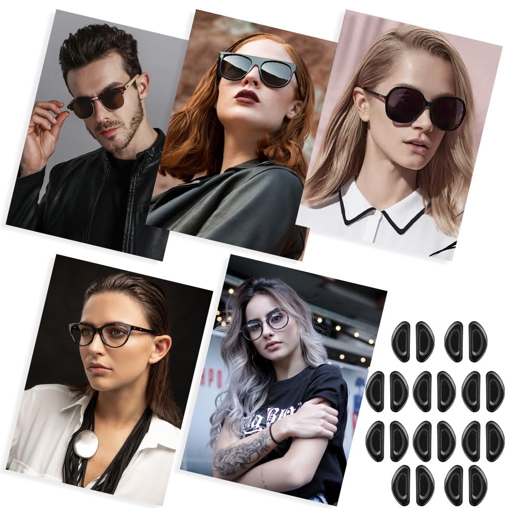 Easy-apply adhesive nose pads ready for sticking on glasses