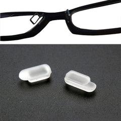 11mm square silicone eyeglass nose pad close-up