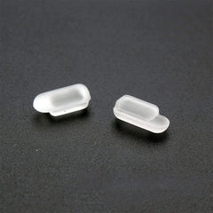Push-in or slide-in silicone nose pad with 6x3mm mount