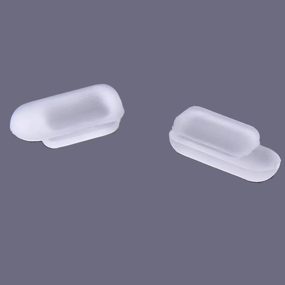 Soft silicone eyewear nose pads shown with packaging