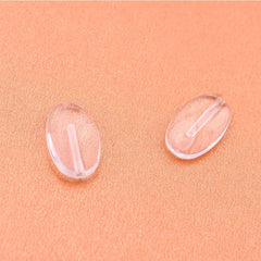 Close-up of plastic nose pads for glasses - 11x7mm