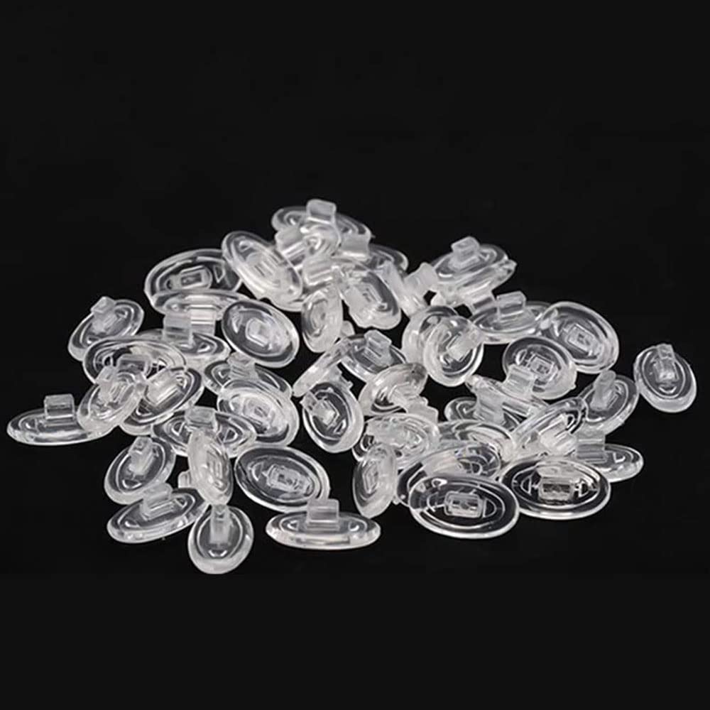 Replacement nose pads for Oakley and Maui Jim sunglasses - 13mm silicone, 5 pairs