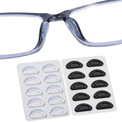 Gdnmpat eyeglass nose pads covers - clear silicone close-up