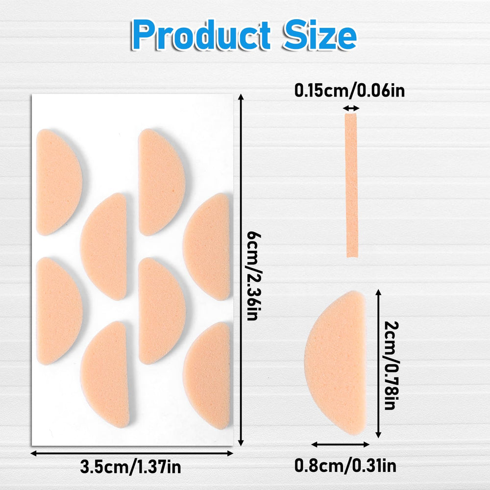 Close-up of a single 1.6mm thick nose pad with soft foam material