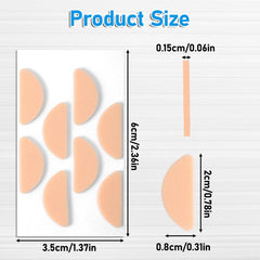 Close-up of a single 1.6mm thick nose pad with soft foam material