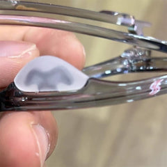 Close-up of soft silicone material for comfortable wear