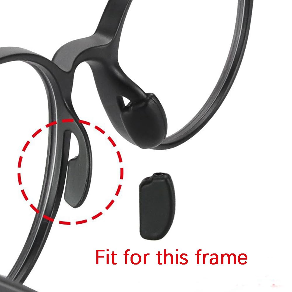 Soft silicone anti-slip nose pieces for eyewear