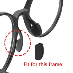 Soft silicone anti-slip nose pieces for eyewear