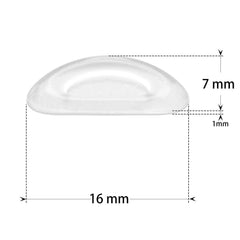 Soft silicone material close-up for nose pads