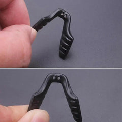 Adjustable width and curvature nose pads for a comfortable fit
