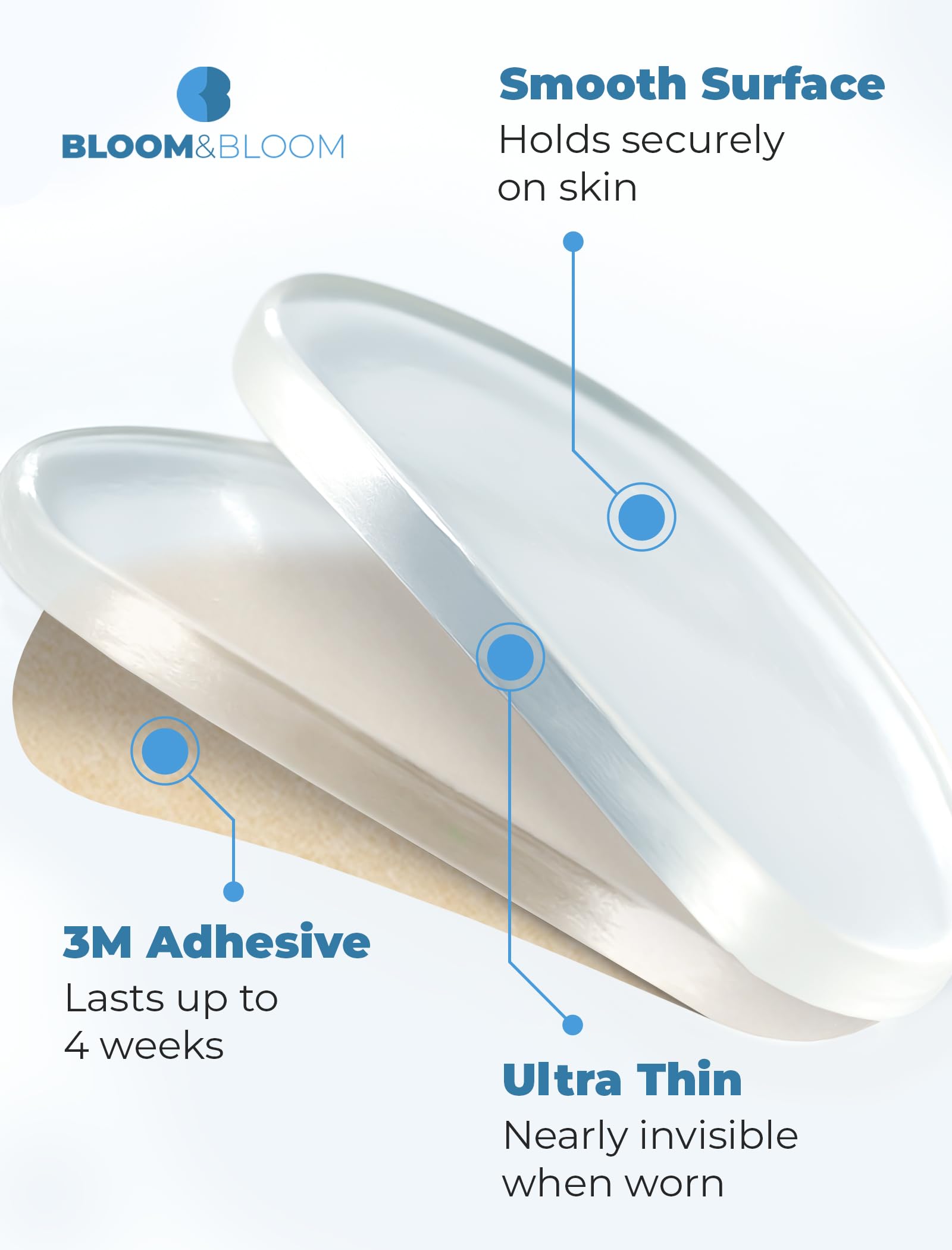 Bloom & Bloom logo and packaging for nose pads