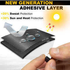 Glasses with secure-fit nose pads applied