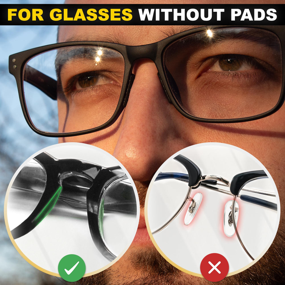 Six-pack adhesive nose pads kit for most frames