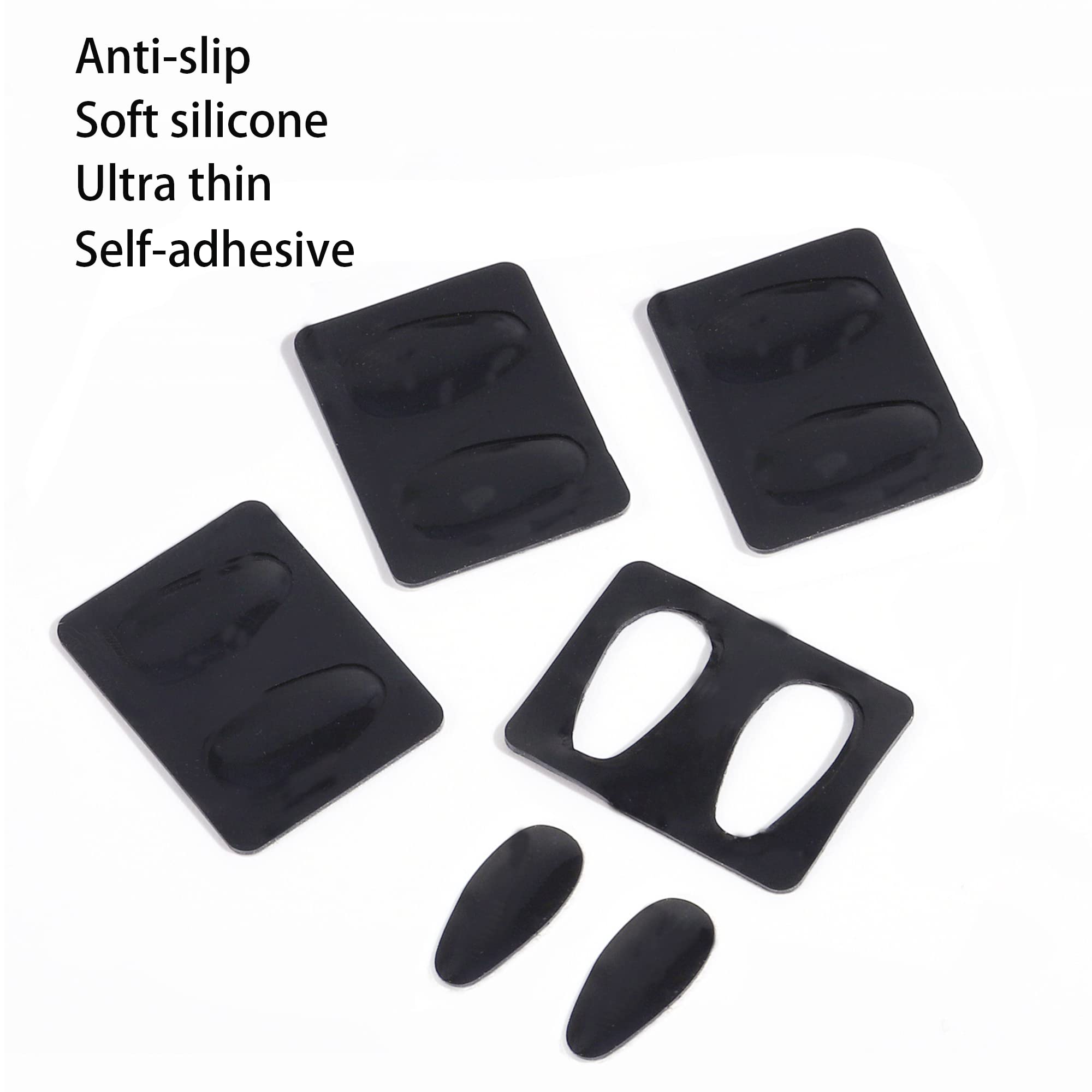 Close-up of silicone nose pad attachment on glasses