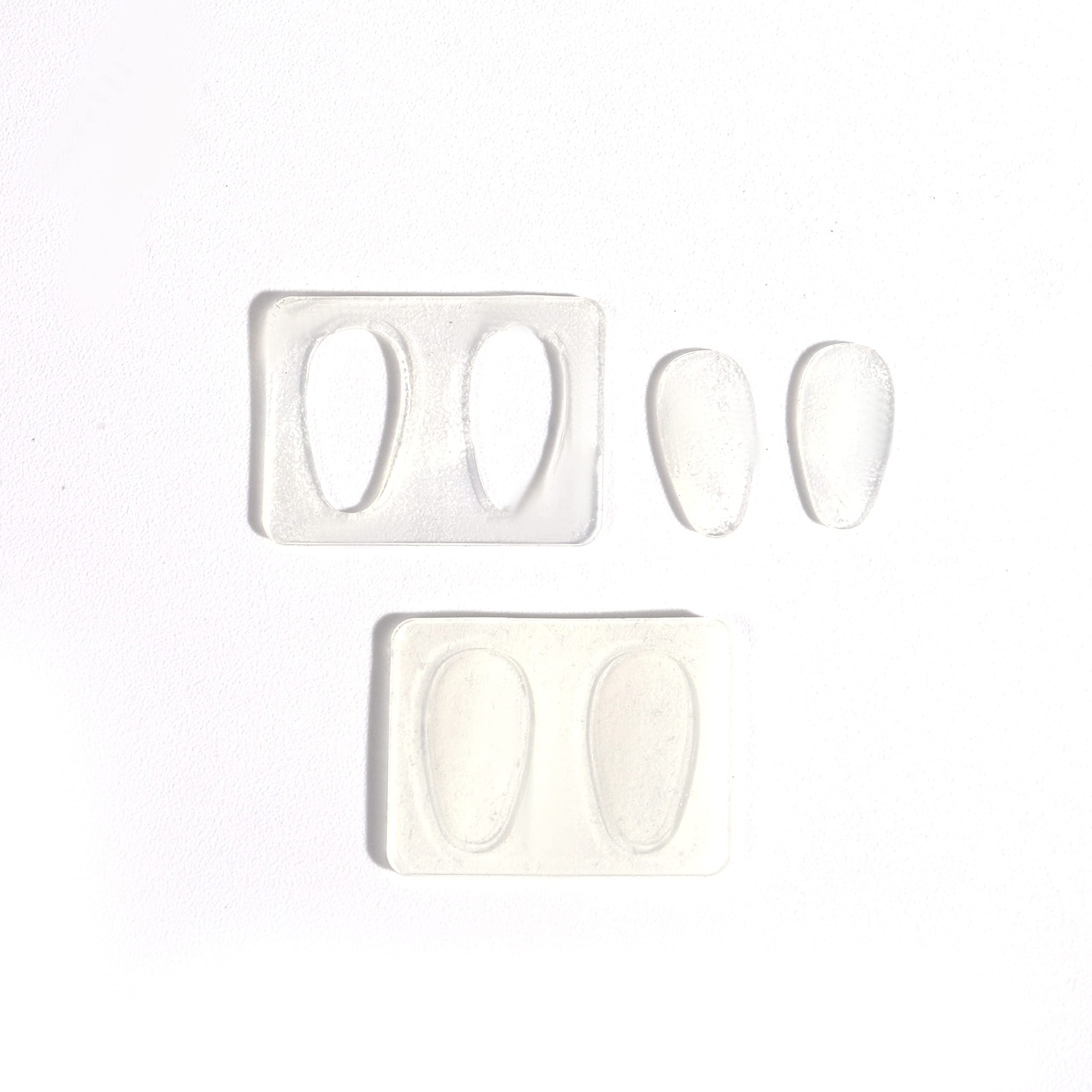 Package of 5 pairs clear nose pads for glasses