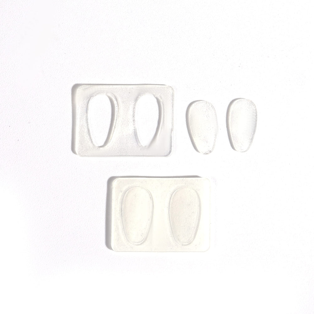 Package of 5 pairs clear nose pads for glasses