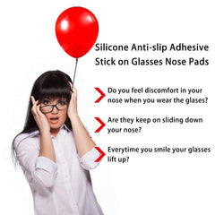 Close-up of soft silicone nose pad (1.8mm) for anti-slip comfort.