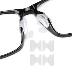Clear adhesive silicone eyeglass nose pads 12 pairs 2.5mm