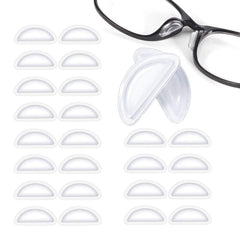 Clear silicone air bag nose pads for eyeglasses, 3.5mm thickness