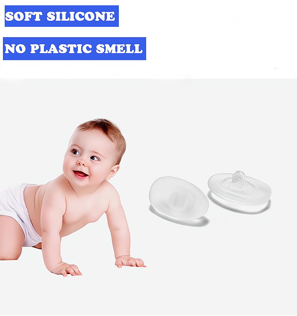 BEHLINE screw-in soft silicone nose pads on glasses - pair 2