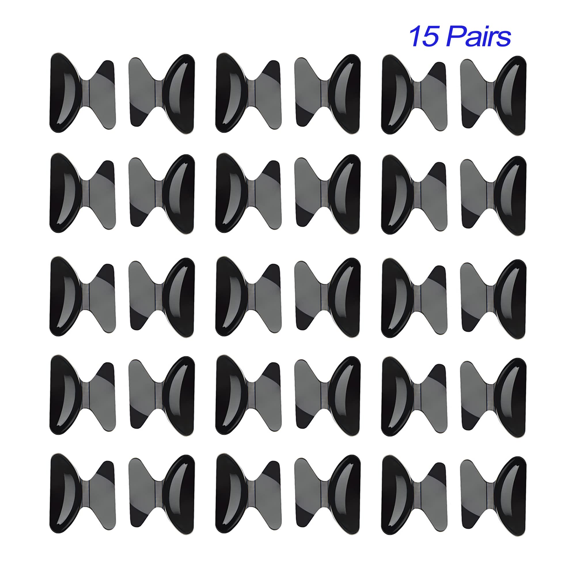 Close-up of adhesive nose pads on eyewear