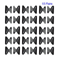 Close-up of adhesive nose pads on eyewear