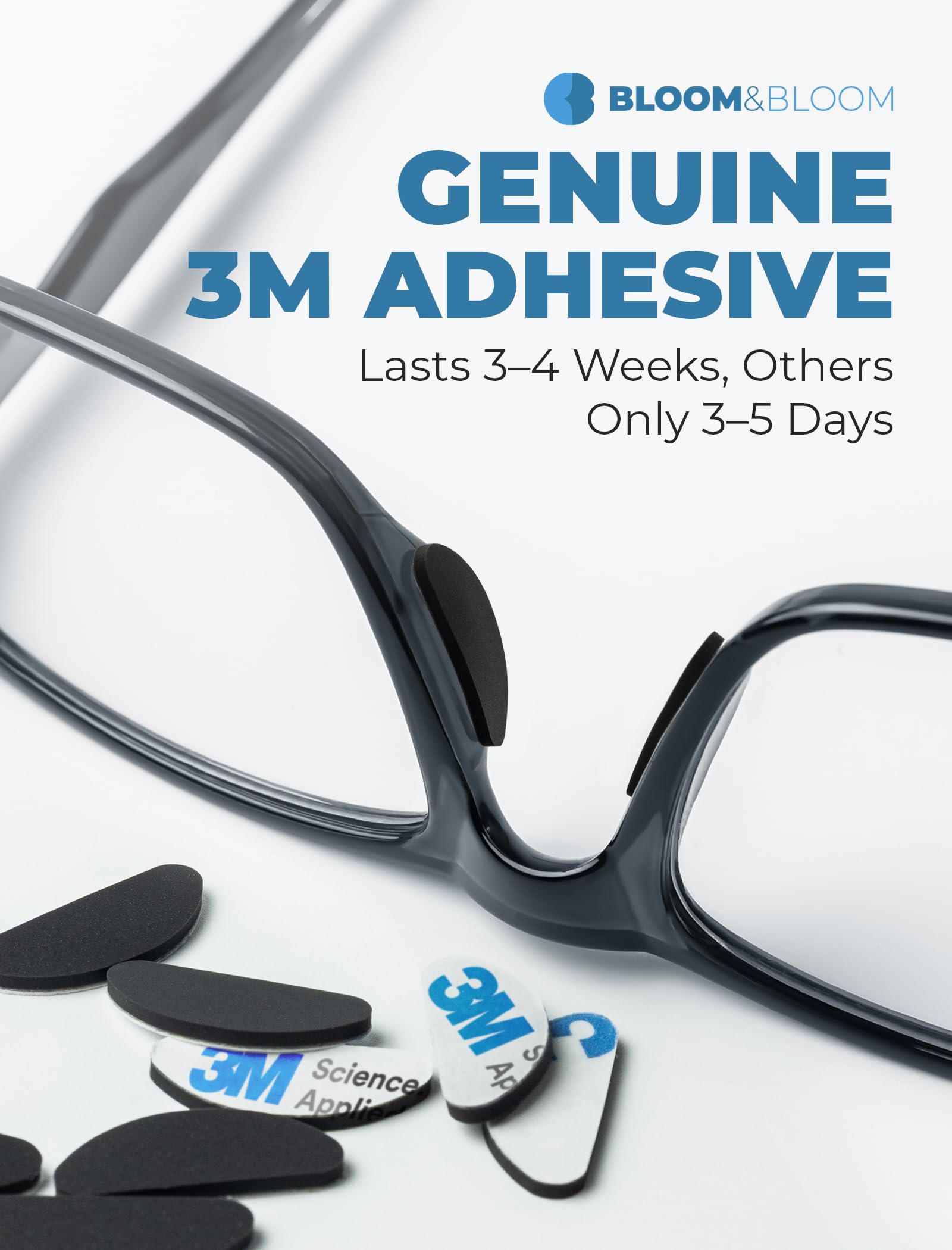 Plastic frames compatibility with flush-fit nose pads