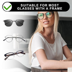 Eyeglass nose pads close-up – clear silicone