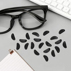 Self-adhesive silicone nose pads for glasses in black