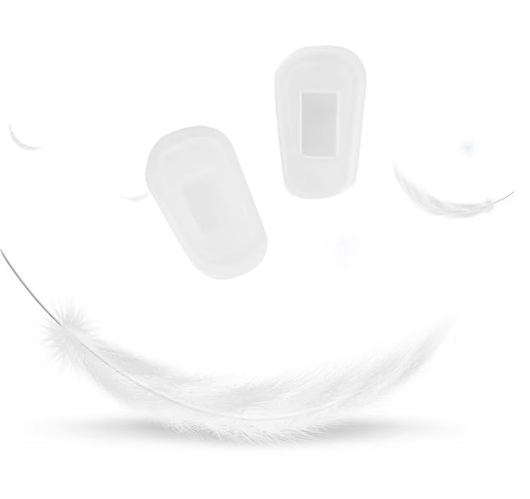 Hypoallergenic silicone nose pads for metal frames