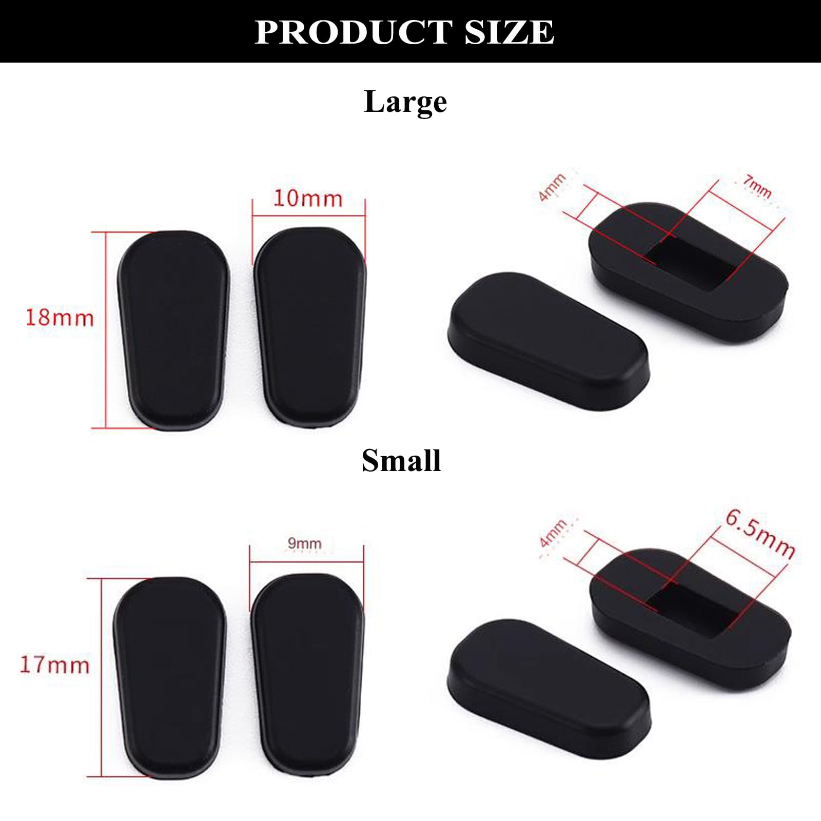 Easy slip-on installation on eyewear nose pads