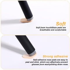 Close-up of foam nose pads for eyeglasses