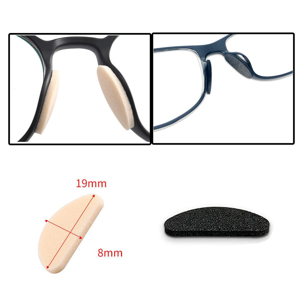 Non-slip nose pads prevent glasses from slipping on nose