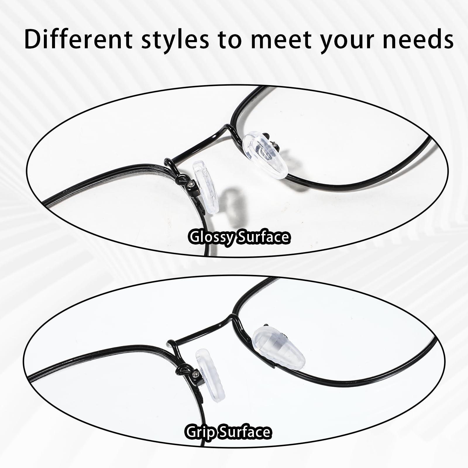Compatible with various eyewear styles: prescription, reading, sunglasses