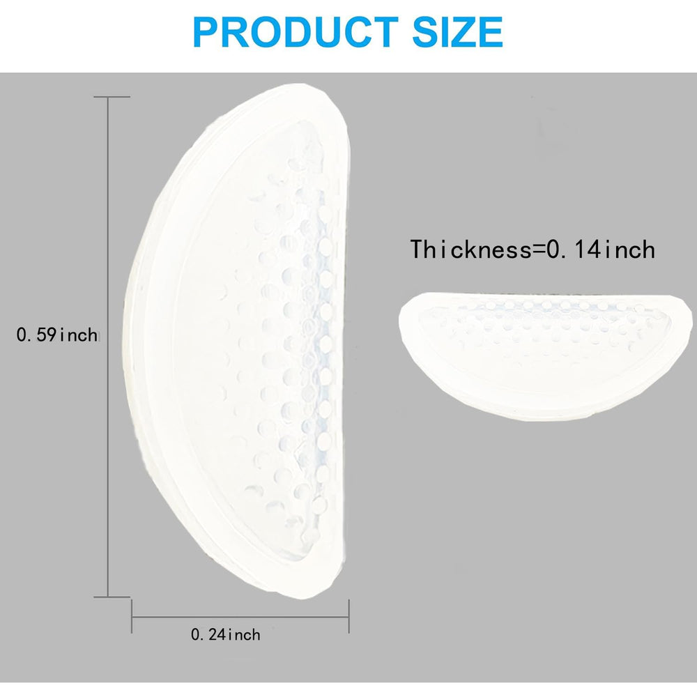 Black silicone nose pads with self-adhesive backing