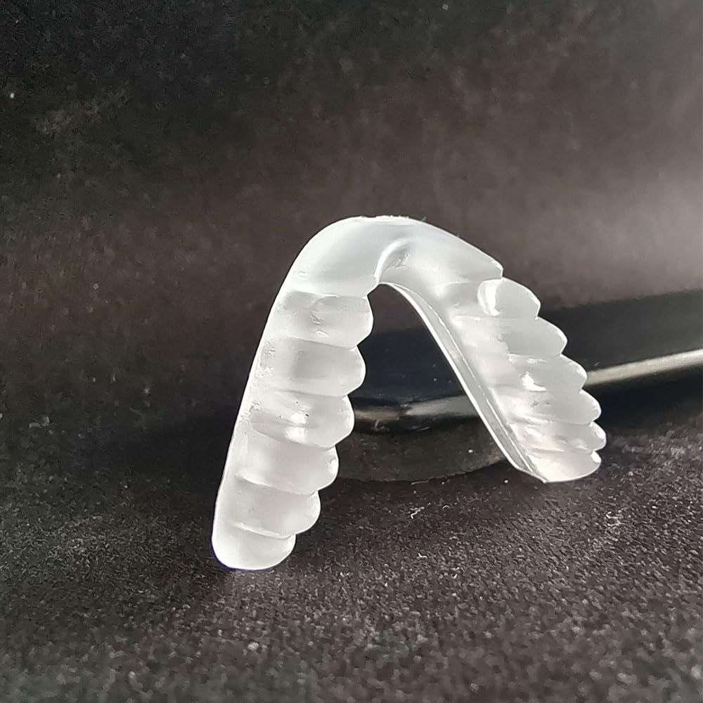 White silicone saddle bridge eyeglass nose pads – front view