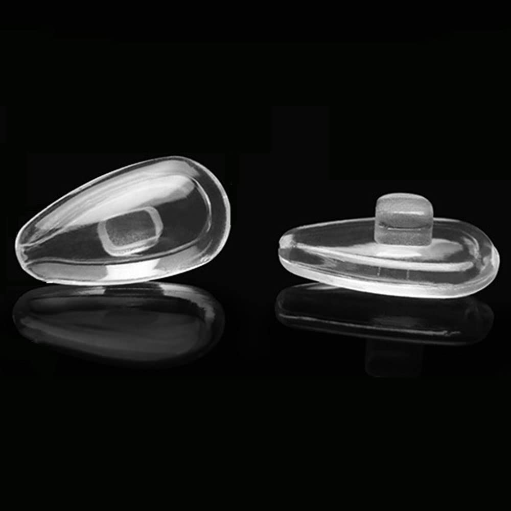 Replacement nose pads set in silicone, 14mm, 5 pairs