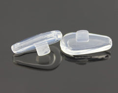 Close-up of silicone nose pad with air chamber design