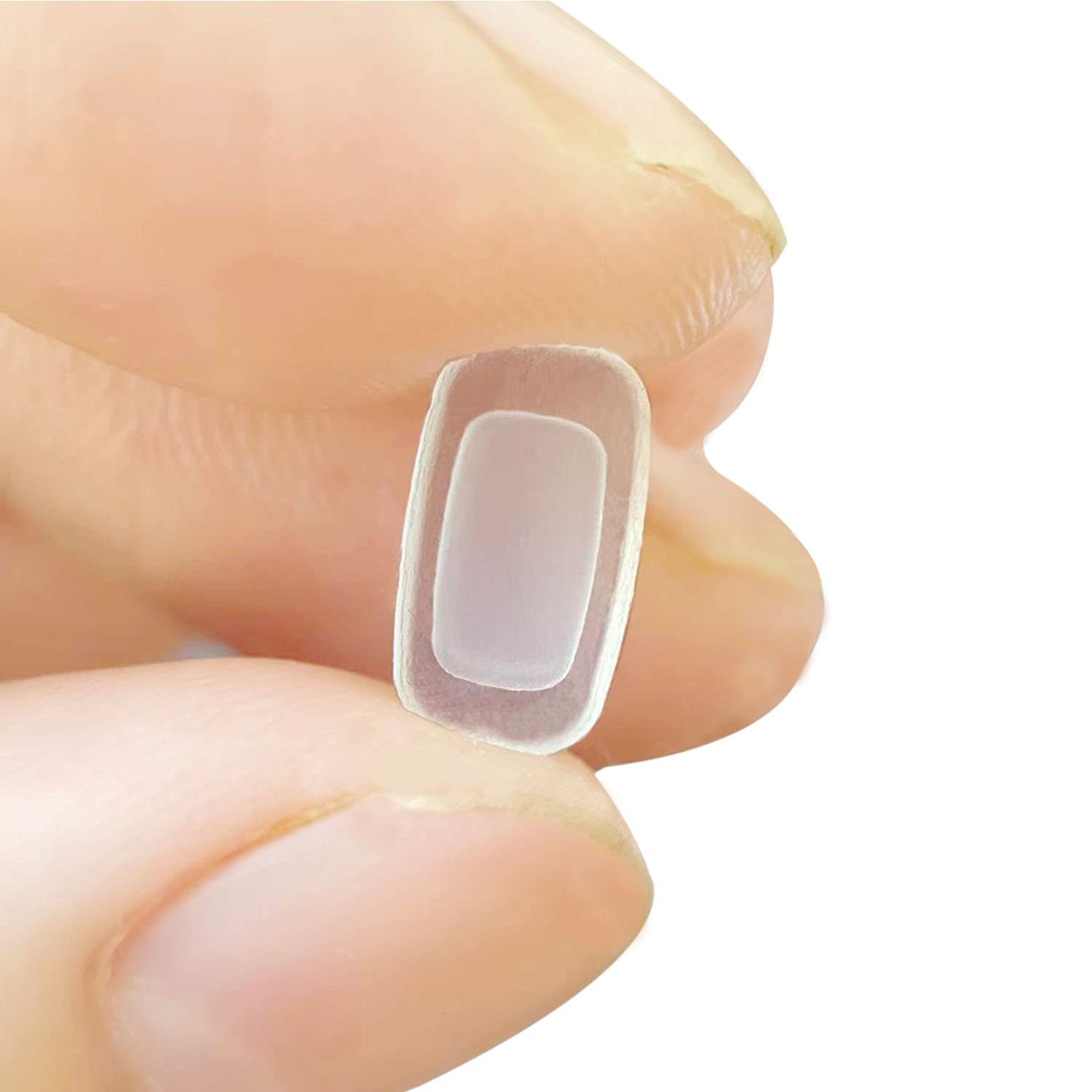 Push-in nose pads for sunglasses and eyeglasses, square silicone 11x6.5mm