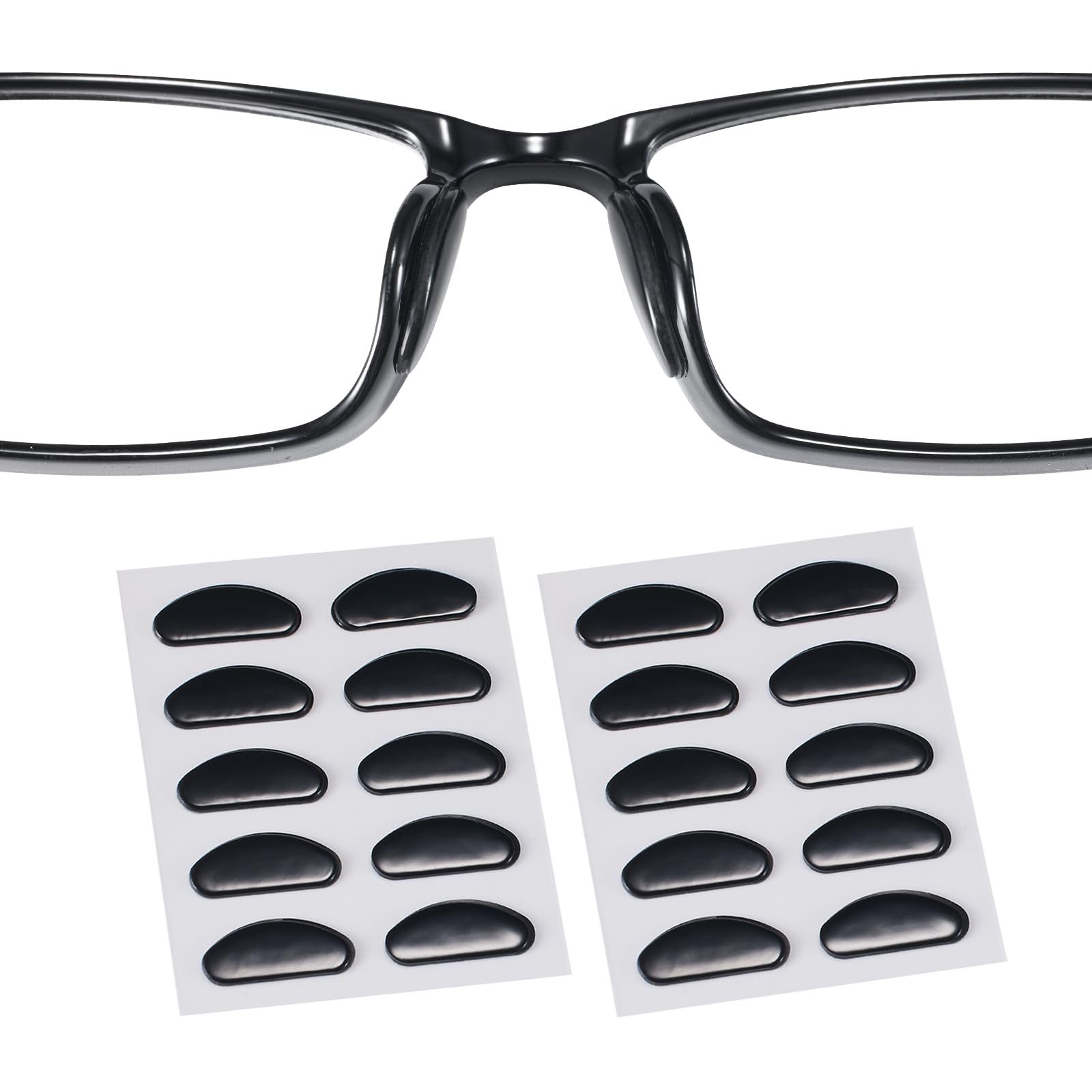 Ultra-thin 1.3mm silicone eyeglass nose pads