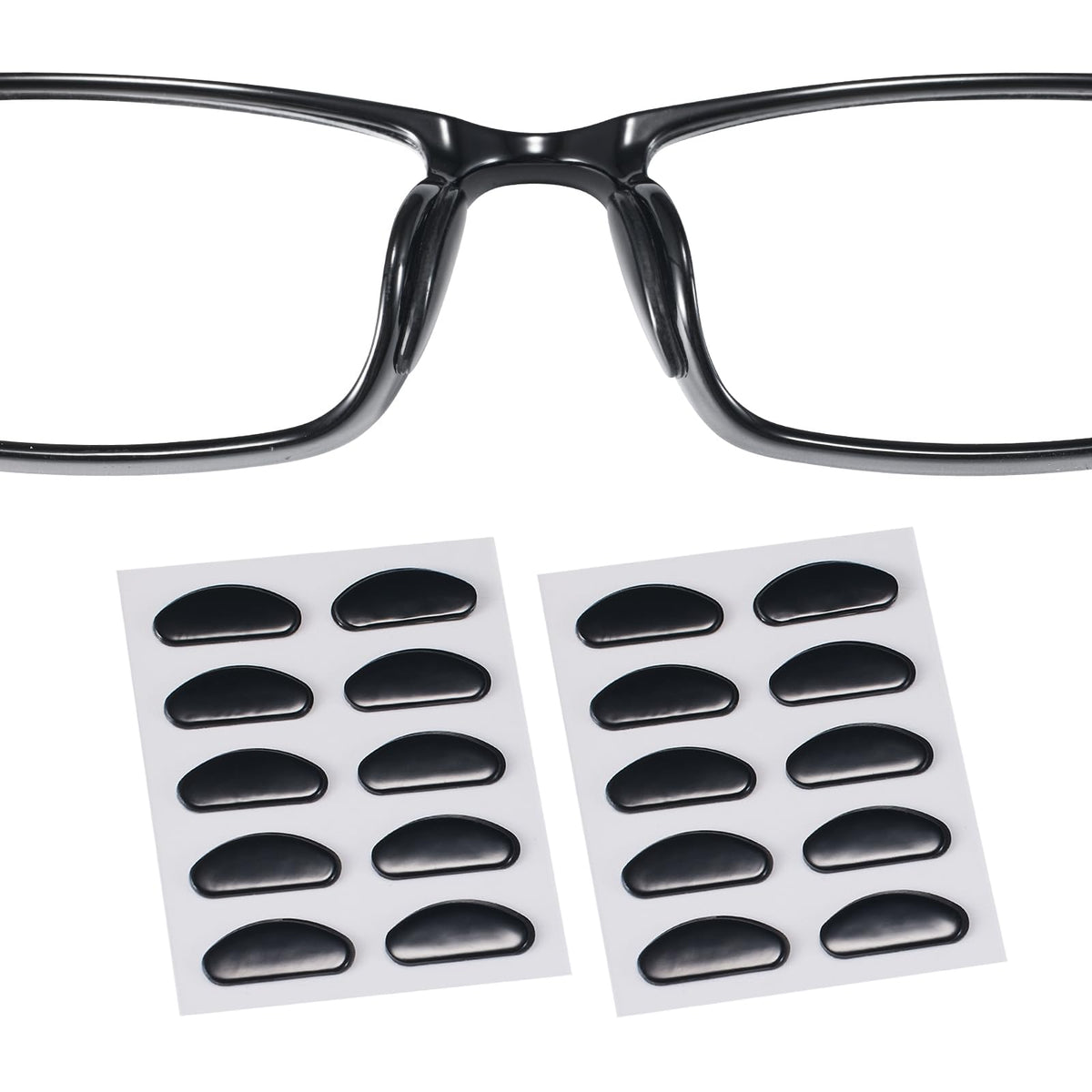 Ultra-thin 1.3mm silicone eyeglass nose pads