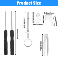 Air-cushioned nose pads and precision tools for glasses