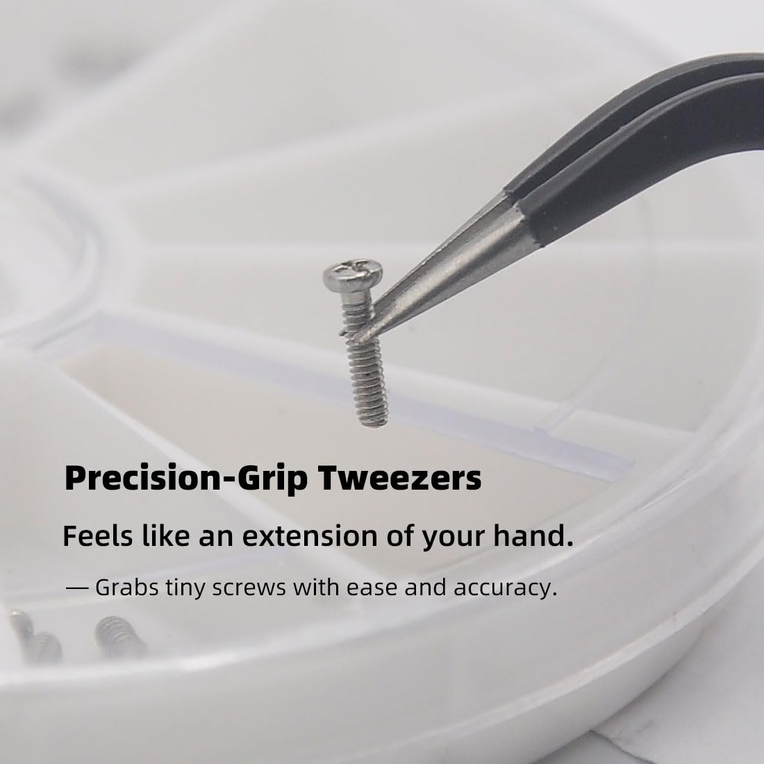 Assorted screws and nose pads compatible with most eyeglasses