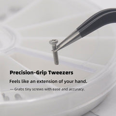 Assorted screws and nose pads compatible with most eyeglasses