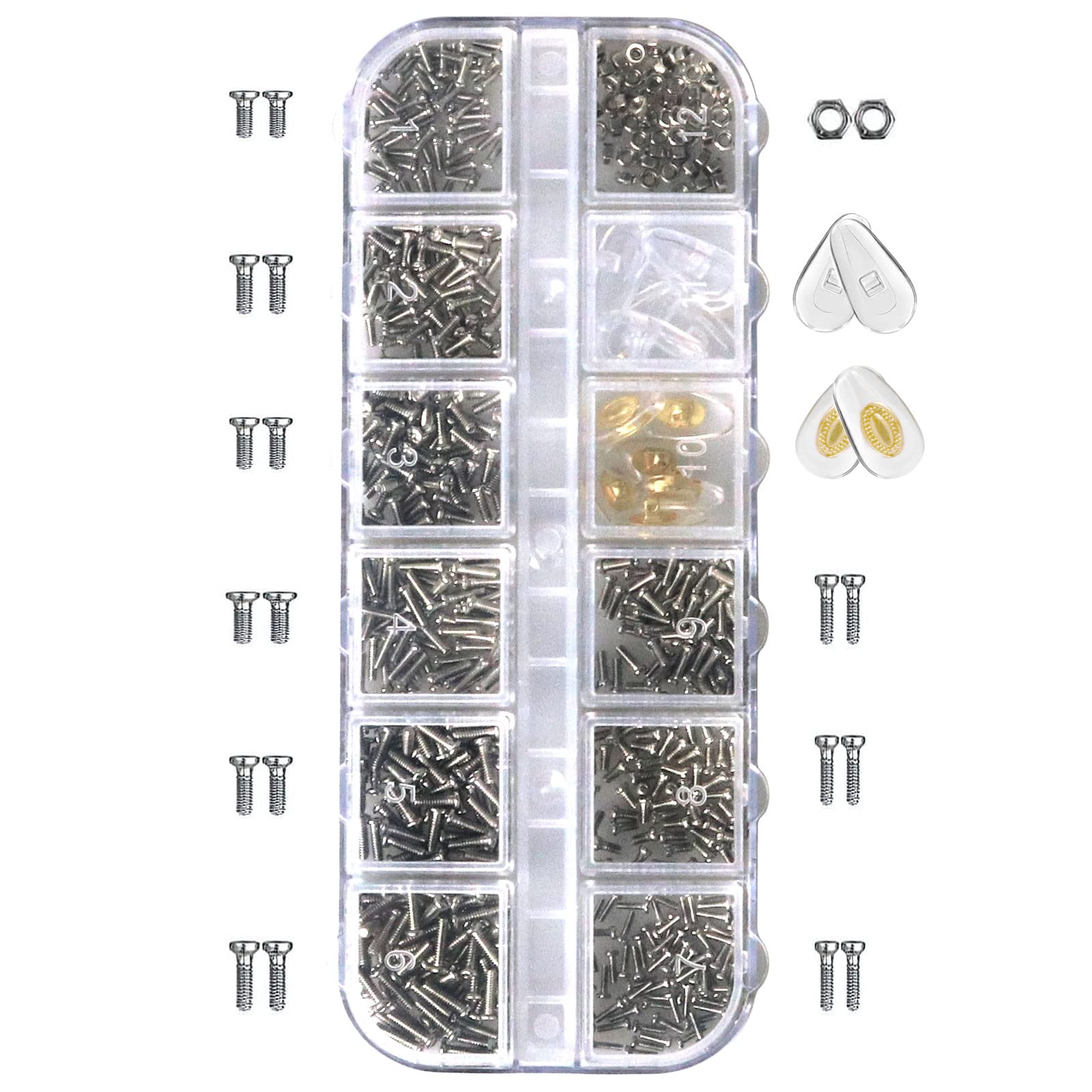 Tweeers, nose pads and replacement parts
