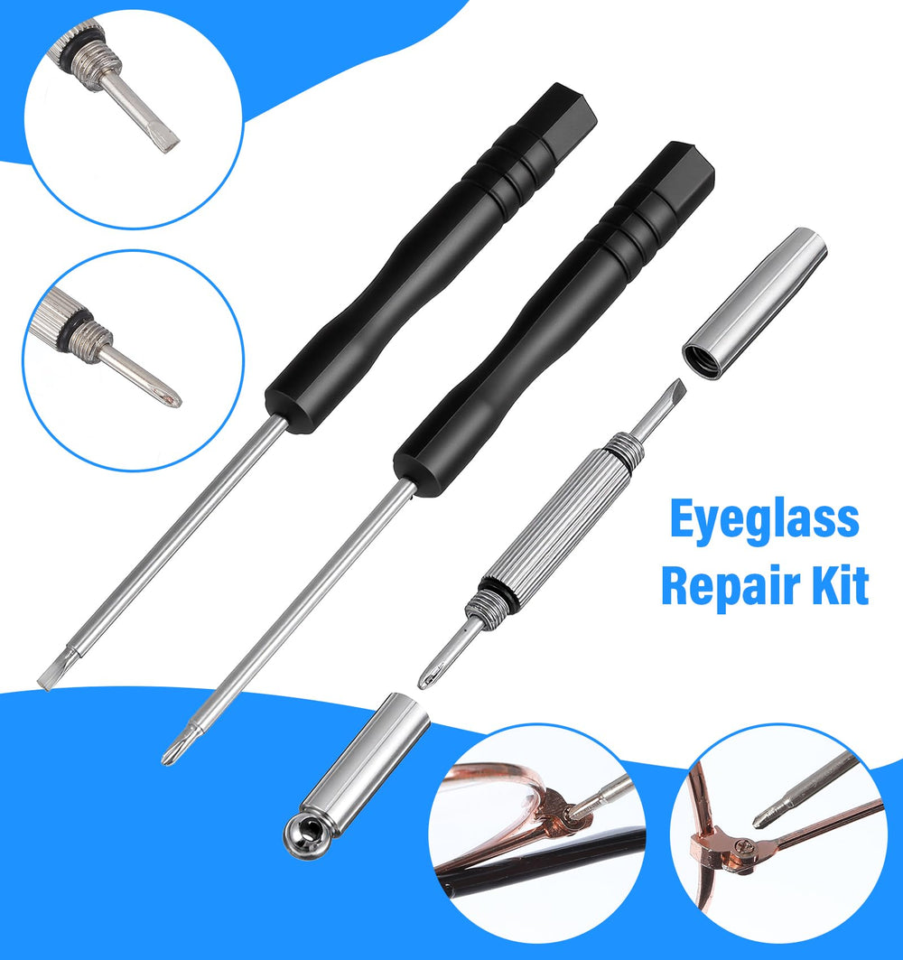 Plastic eyeglass tweezers, ear hooks, and repair components