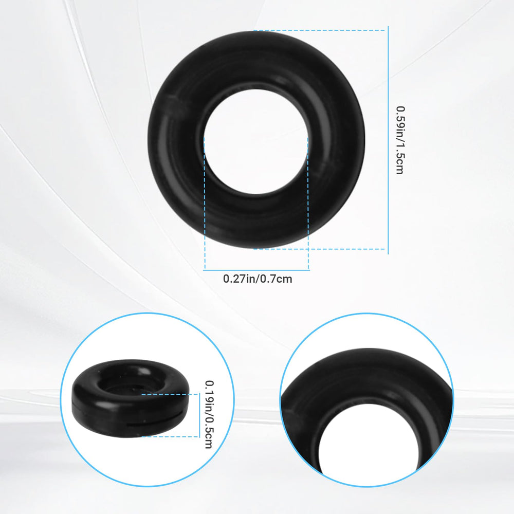 Silicone eyeglass ear grips in black and white