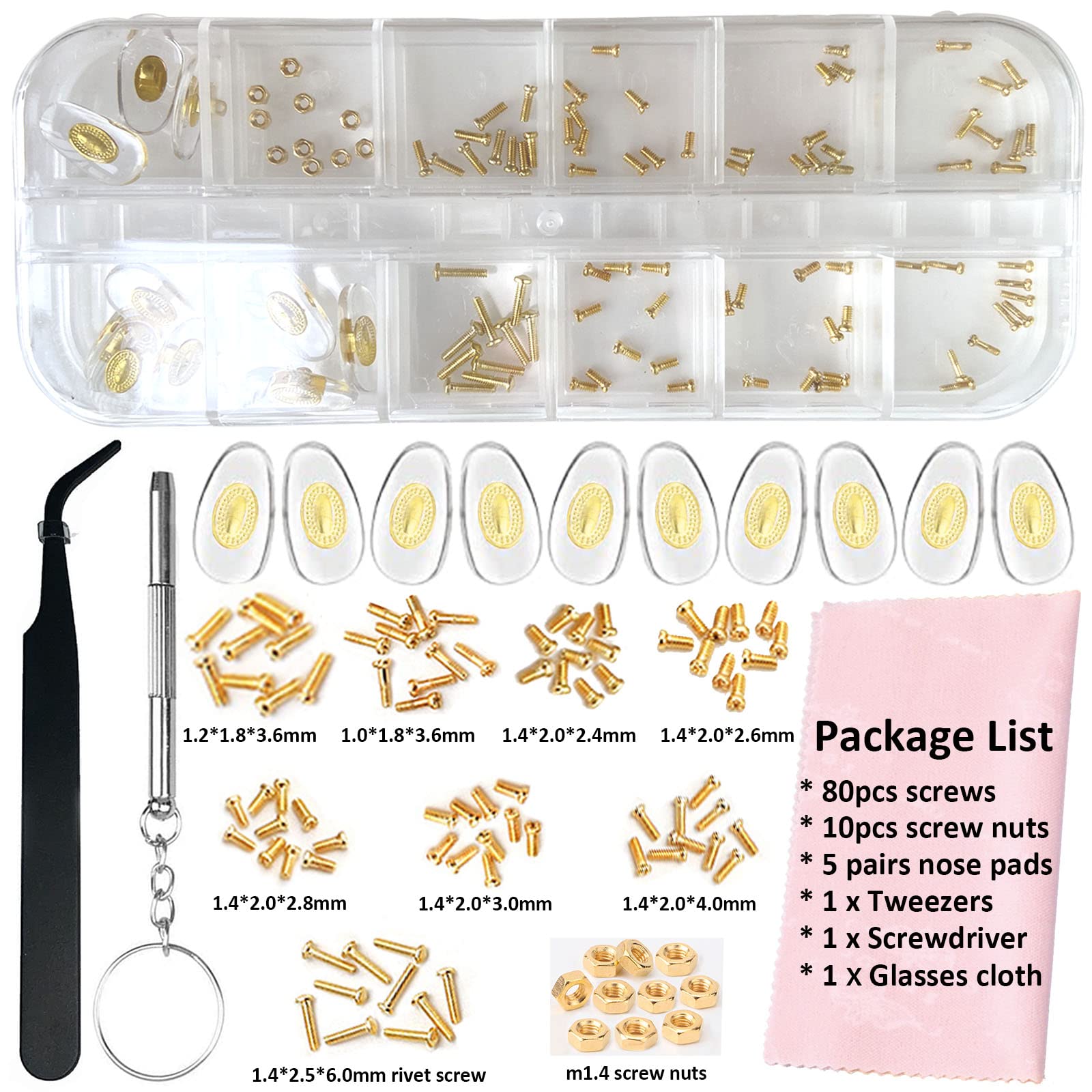 Using the kit to repair glasses and watches