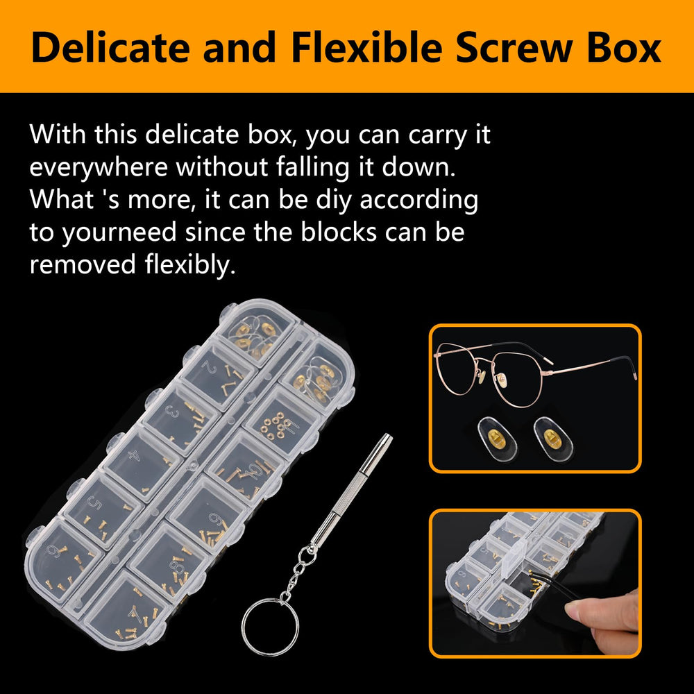 Kit compatible with various eyewear types including sunglasses and presbyopes