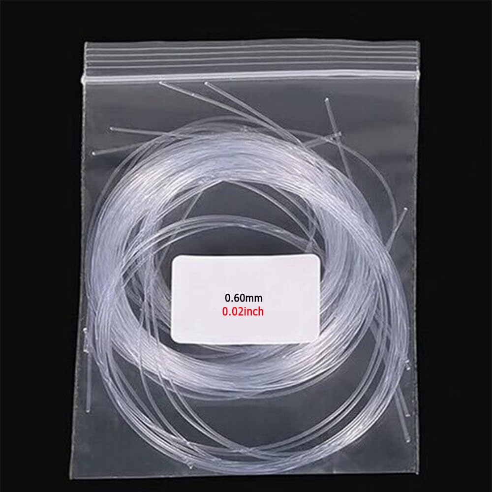 Close-up of repair line tool for half-rim frames, 0.6mm diameter and 65.6FT length.